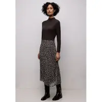 Street One Midikleid Ohne Taschen mit plissiertem Rockteil
