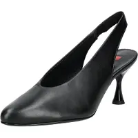 Högl Slingback Pumps aus schwarzem Glattleder mit weichem Lederfutter und Softline-Innensohle