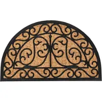 Kayoom Fußmatte "Style Step 225" halbrund 11 mm Höhe Türmatte, Eingang, Kokos