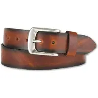 Bernd Götz Ledergürtel BERND GÖTZ "Ledergürtel im Jeansstyle in vielen topaktuellen Farben", Herren, Gr. 100, cognac, Rindsleder, Gürtel Ledergürtel