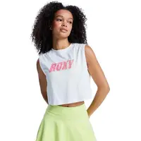 Roxy Shirttop "Essential Energy", Damen, Gr. L, weiß (coconut milk), Obermaterial: 100% Baumwolle., Tops Shirttop