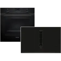 Siemens iQ500 PQ527EA6BZ (HB279GBB3+ED851BS16E), Zonen-Induktionskochfeld, 4 Zone(n), Glaskeramik, Schwarz, Berührung, 80,2 cm