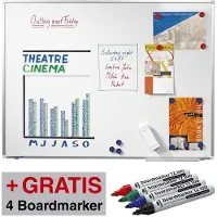 Legamaster Aktion: Whiteboard »PREMIUM PLUS« 7-P101035 emailliert, 60 x 45 cm + GRATIS 4 Bo weiß