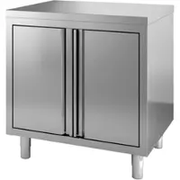 CombiSteel Arbeitsschrank mit 2 Flügeltüren aus Edelstahl 800x700x850mm