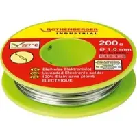 Rothenberger -Industrial Lötzinn EL, bleifrei, Ø 1,0mm, 99% Zinn, 1% Kupfer, 200g