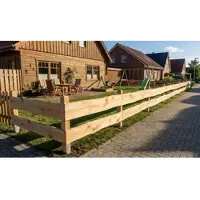 Meingartenversand.de Rancherzaun Eiche – naturbelassene Zaunbretter in 240 cm Länge, 20 mm stark, 15–30 cm breit, sägerau, unbesäumt, für rustikale Gartenzäune