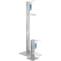 Sanismart Hygiene-Tower Edelstahl SET Boden- und Tischspender