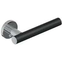 Evenes Papierrollenhalter Elida Plus, schwarz matt chrom,190 x 32 x 87 mm