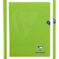 Clairefontaine 10x Heft Mimesys, 24x32 cm, 24 Blatt 90g, französische Lineatur Seyès, Einband aus Polypropylen - Grün 353311C