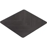 GGM Möbel LM Fishbone | Bistro Tisch | 70 x 70 cm | H 78 cm | Schwarz | Gestell: Edelstahl