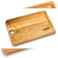 Pasoli Schneidebrett aus robustem Eichenholz, 30 x 20 x 2cm