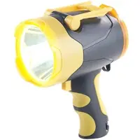 Lunartec Akku-LED-Handlampe, 10 Watt, bis 400 m Leuchtweite, Powerbank-Funktion