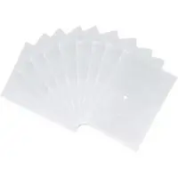 Office-Point Dokumententasche A4, Druckknopf, transparent, für 100 Blatt, 12 Stück