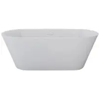 Jet-Line Badewanne freistehend Dehlia weiss 170x80 cm hochwertiges Acryl 170 x 80 cm