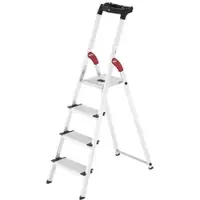 Hailo ProfiStep XXL, 4 Stufen, 1.46 mt - Aluminium-Leiter mit Ständer