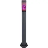 Globo RGB LED Stehleuchte, Edelstahl, rauch, anthrazit, H 80 cm