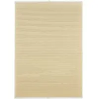 Ondeco Wabenplissee verspannt Klemmträger ohne Bohren Klemmfix Blickdicht Sonnen-Schallschutz Farbe: Cream, Größe: 100x130 cm