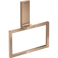 Hansgrohe AXOR Universal Rectangular Handtuchring, Metall, schwenkbar, 42623