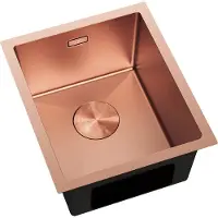 Mexen Trixo Edelstahlspüle 1-Becken 370 x 440 mm, Kupfer - 6412371000-65