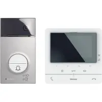 Bticino Legrand 364932 Flex”ONE Video-Set mit Türstation LINEA3000 (1 und 2 Ruftasten) + CLASSE100 X16E
