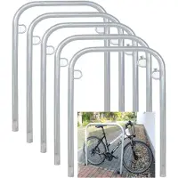 Baumarktplus 5 x Fahrradanlehnbügel 114 x 78 cm Stahl feuerverzinkt Ø 49mm Einbetonieren Fahrradständer Parker Typ U