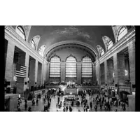 Papermoon Fototapete "Hauptbahnhof New York", bunt, B:4m L:2,6m, Vlies, Tapeten, Fototapete