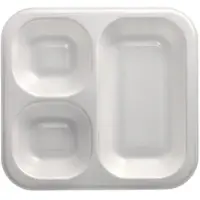Papstar Starpak 50 Siegelschalen, XPS 4,2 cm x 24,5 cm x 26,5 cm weiss laminiert