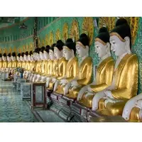 Papermoon Fototapete "U Min Thonze Buddhas", bunt, B:5m L:2,8m, Vlies, Tapeten, Fototapete