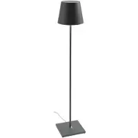 Zafferano Poldina Stehleuchte Dunkelgrau 230V mit dimmbarem Stehleuchte 28x150cm - Modernes Design aus Aluminium