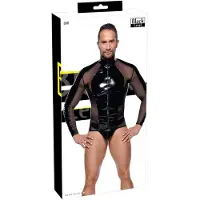 Black Level Lack-Shirt mit Netzeinsätzen