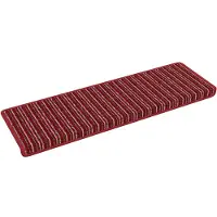 vidaXL Selbstklebende Treppenschoner 15 pcs Rot 65 x 21 x 4 cm