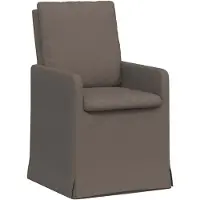 vidaXL Esszimmerstühle 2 stk. Leinen Hellgrau 57 x 67 x 98 cm