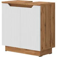Vicco Waschbeckenunterschrank Lotta Weiß 59.8 x 62.1 cm mit 2 Türen, Model 58515
