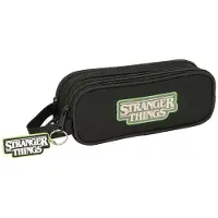 Safta 812584513 Stranger Things Double Mäppchen Schwarz Mann Schwarz One Size