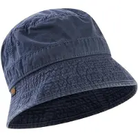 Camel active Bucket Hat aus reiner Baumwolle in Navyblau | Gr.: L
