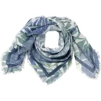 Camel active Schal mit Allover Print in Ozeanblau | Gr.: onesize