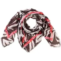 Camel active Schal mit Allover Print in Braun | Gr.: onesize