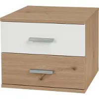 HTI Nachtschrank Nina mit zwei Schubladen