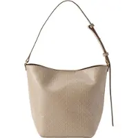Calvin Klein Emblem Aop Medium Bucket Bag Desert Taupe Aop Größe: OS | Umhängetaschen Outlet | Damen | Schwarz