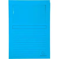 Exacompta 50162E, Konventioneller Dateiordner, A4, Karton, Blau, 160 g/m², 220 mm