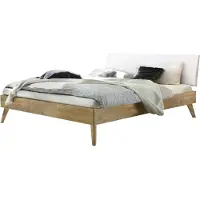 Hasena Trento Bett Pesaro 25 Eiche bianco Kopfteil weiß 90x200