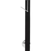 Kare Wanduhr Pendulum, Aluminium, schwarz Pendulum, schwarz, für Wohn- / Esszimmer, Aluminium, Design