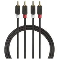 Nedis Gold Cabw24200at30 Stereo-audiokabel 2x Rca M-2x Rca M Beschichtet 3 M