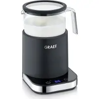 Graef MS902, Automatic milk frother/warmer, Schwarz, Glas, 200 ml, 400 ml, Heiß & Kalt
