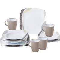 Brunner Melamine Geschirrset 2 Stück braun/weiß