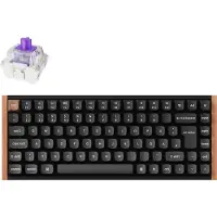 Keychron K2H-F1, 75%, Verkabelt & Kabellos, USB + RF Wireless + Bluetooth, Magnetic-mechanical key switch, RGB-LED, Schwarz