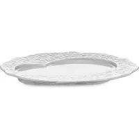 Alessi Frühstücksteller Dressed White Porzellan 16 cm (Set von 4 Stück)