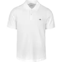 Gant Polo normale Passform weiß einfarbig
