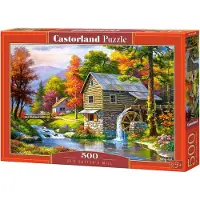 Castorland 500 Piece Jigsaw Puzzle, Old Sutter's Mill, Charming Nook, Pond, Countryside, Adult Puzzles, B-52691