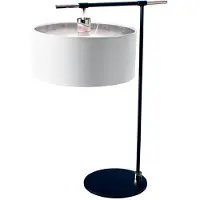 Elstead Lighting Tischleuchte, Stahl, Schwarz Weiß, H 65,6 cm